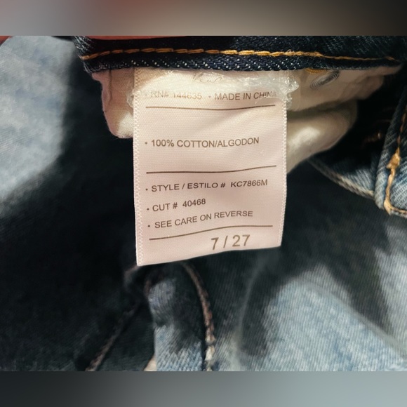 NWT Kancan Destructed Baggy Jeans size 7 or 27 - Picture 6 of 7